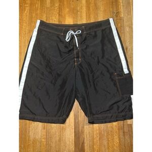 Cincinnati Bengals Men 2XL NFL‎ Team Apparel Black Swimwear Swim Trunk Shorts
